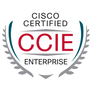 Cisco Certified CCIE Enterprise badge.
